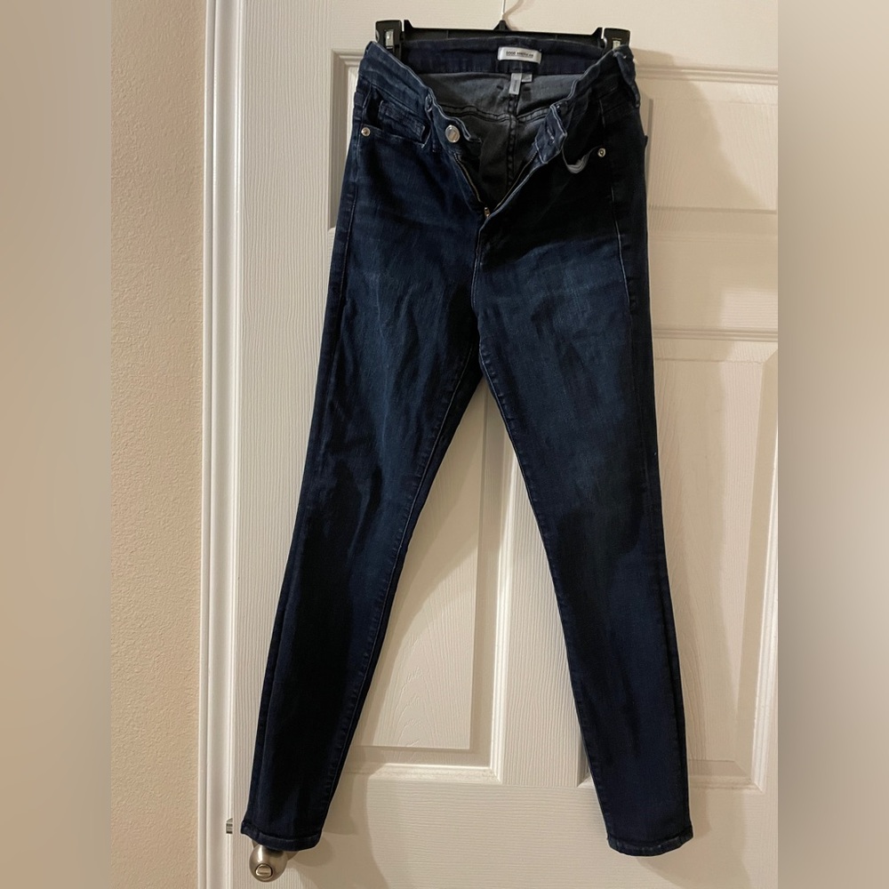 Good American Good Legs Dark Indigo Skinny Jeans